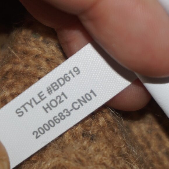 J. Crew Balloon Bishop Sleeve Alpaca Wool Cable Knit Sweater BD619 - Picture 5 of 7